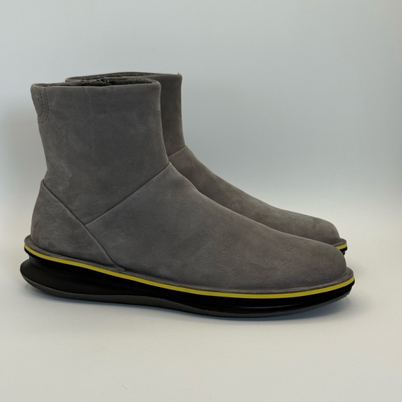 Camper Rolling Michelin Contemporary Gray Suede Ankle Boots Bold Platform SZ 10 - Picture 4 of 17